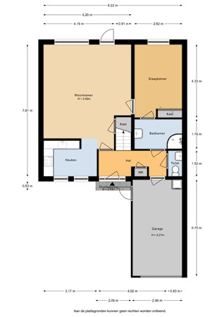 Floorplan - Veerstoep 24, 3361 CE Sliedrecht